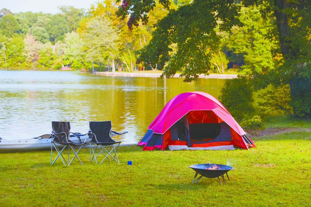 comfortable tent camping